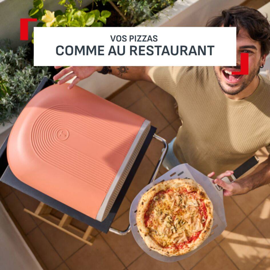 Pizza Pronto, Four à pizza électrique d'extérieur, Pierre tournante automatique