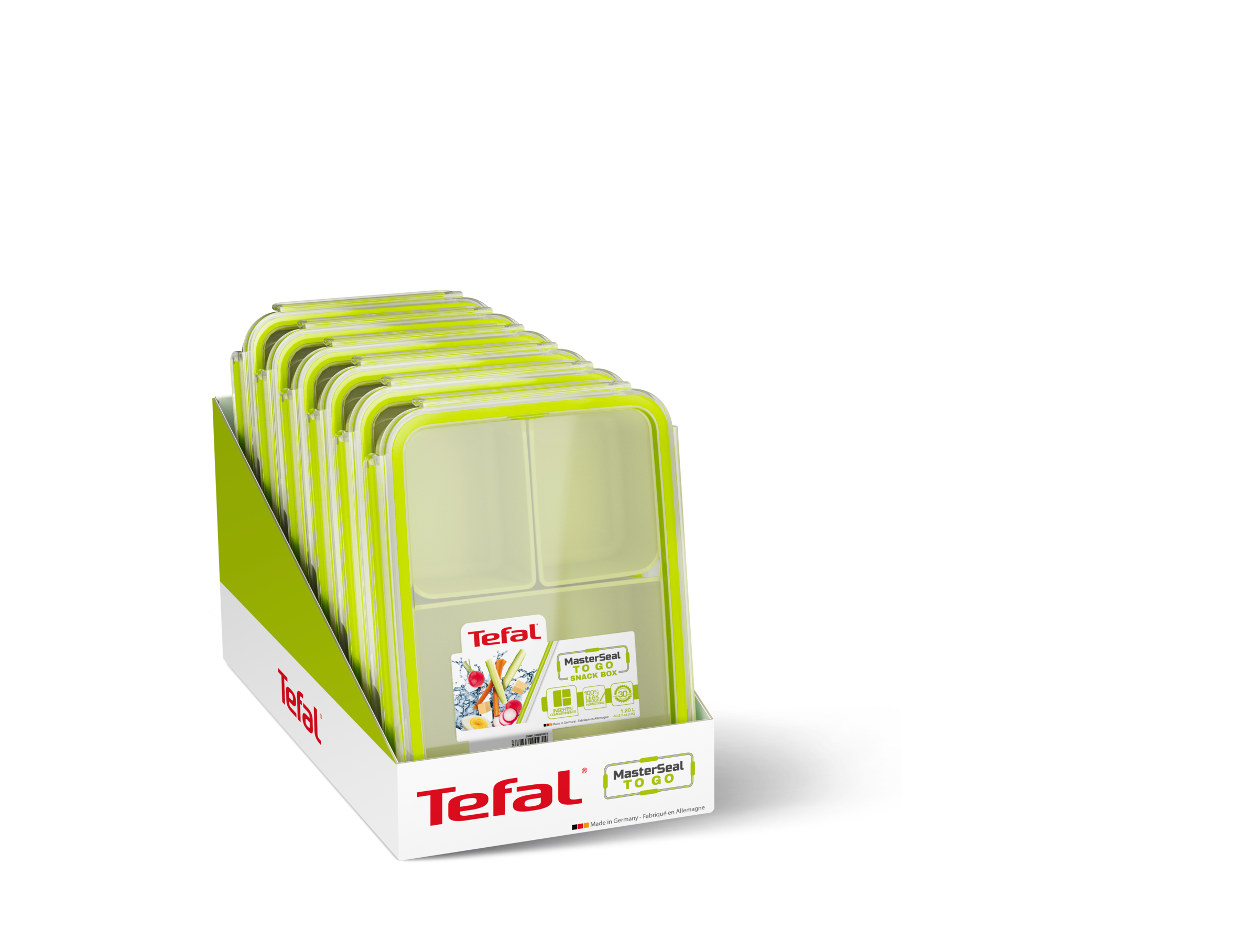 MASTERSEAL TO GO Vert Boîte snack 1,2 L