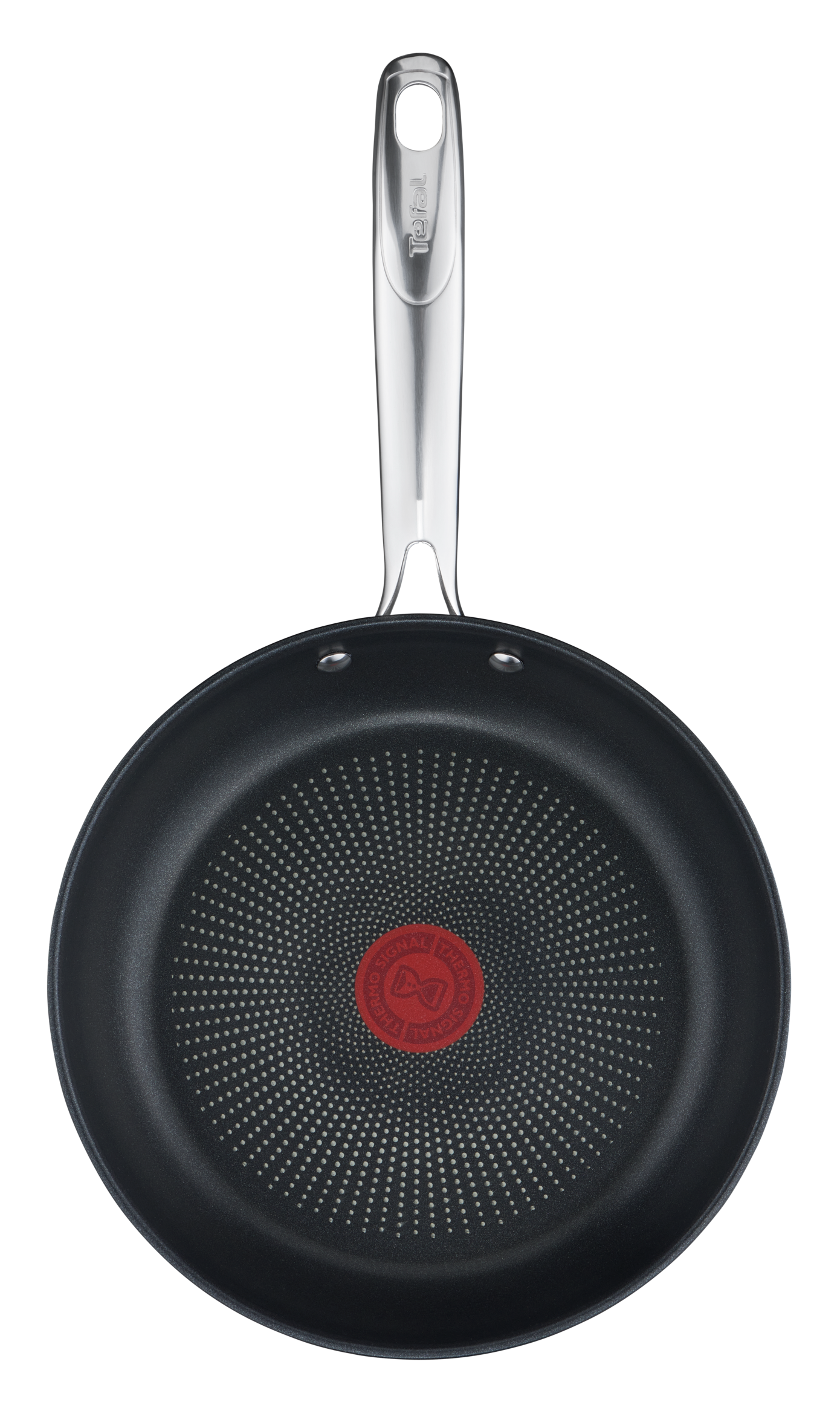 Duetto +, Poêle 24 cm, Garantie 10 ans, Acier inoxydable, Induction, Thermo-Signal