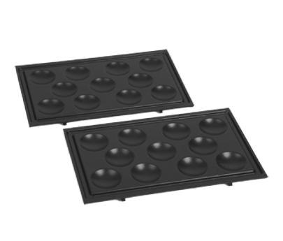 Lot de 2 plaques poffertjes TS-01016100