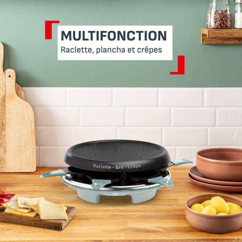 Celebration, Appareil à raclette, 6 personnes, grill et crêpes, Edition 70 ans Tefal