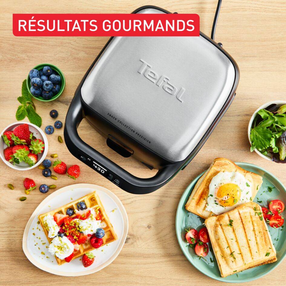 Snack Collection Precision, Appareil à gaufre et croque-monsieur, Multifonction