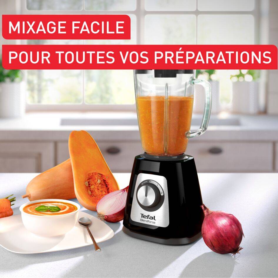 Blendforce, Blender, Bol verre 1,75L, 2 vitesses, 6 lames, 800W