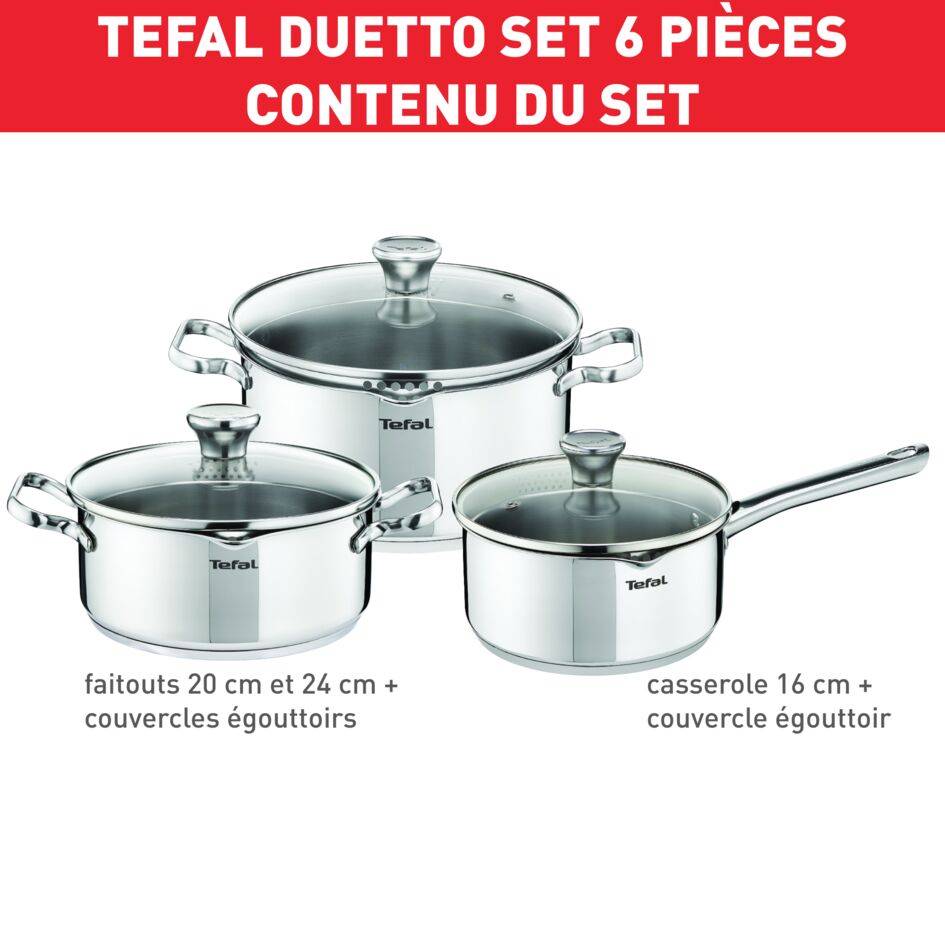 Duetto On Batterie de cuisine 6 pièces