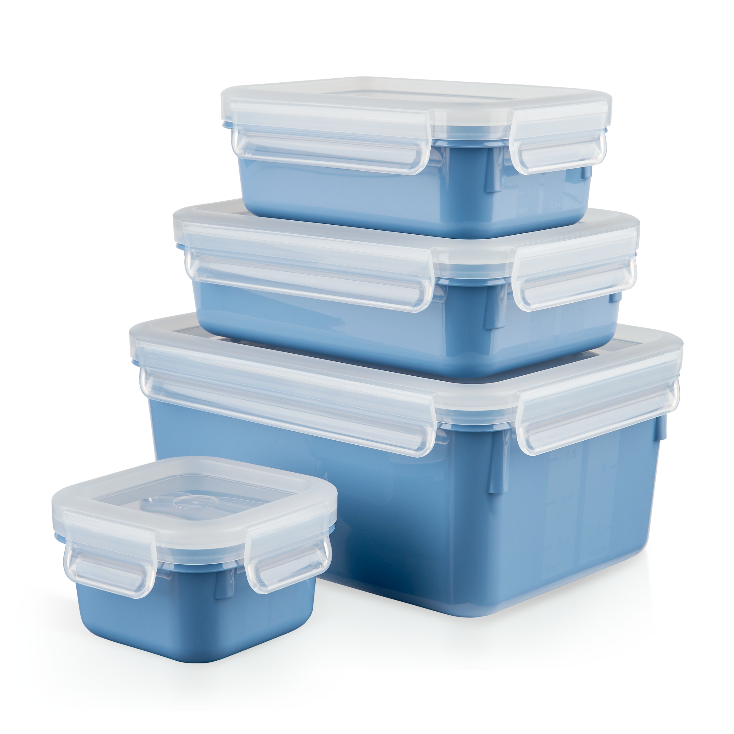 MASTERSEAL COLOUR EDITION Bleu aqua rectangulaire Set 4 pièces