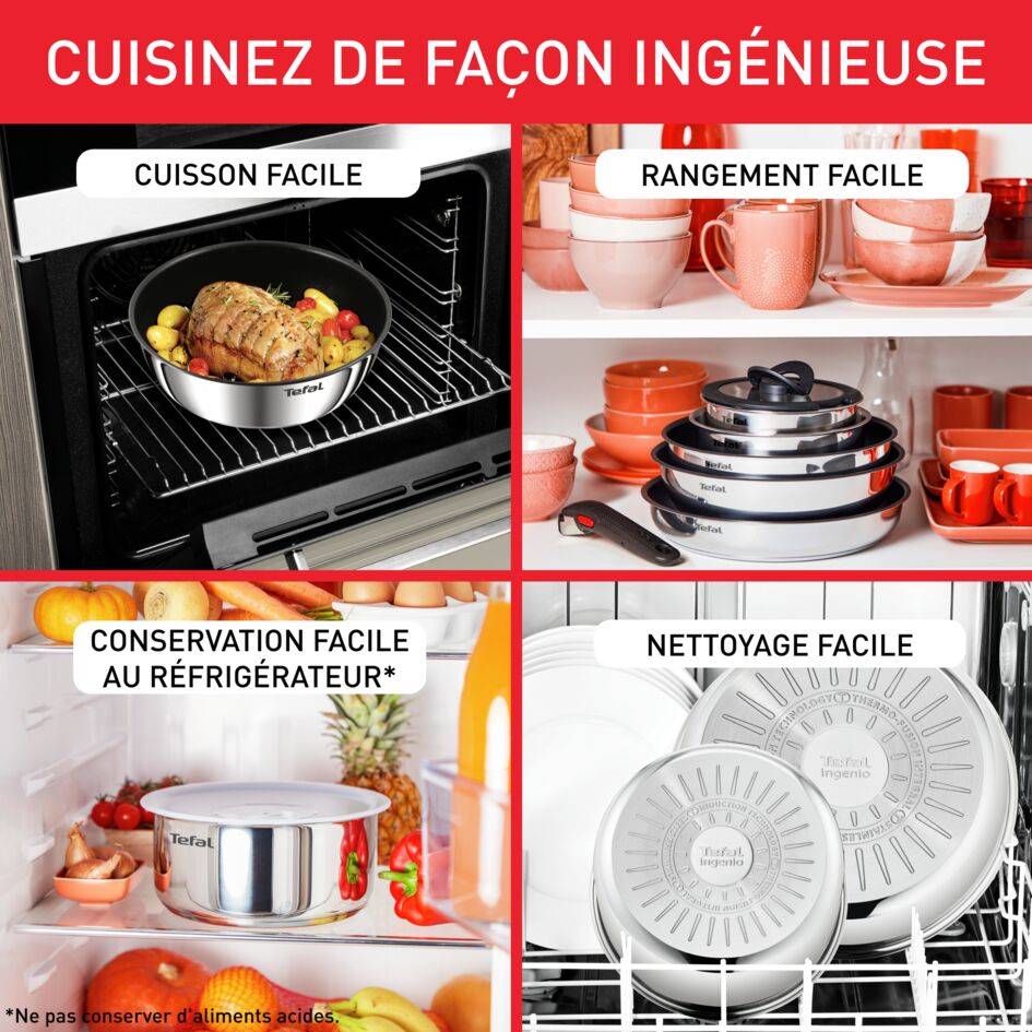 Emotion, Casserole inox non revêtu, Acier inoxydable, 16 cm