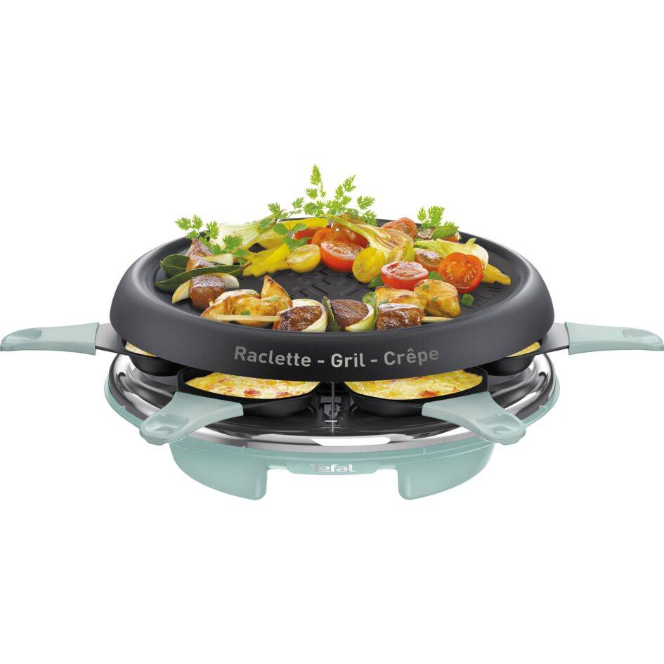 Celebration, Appareil à raclette, 6 personnes, grill et crêpes, Edition 70 ans Tefal