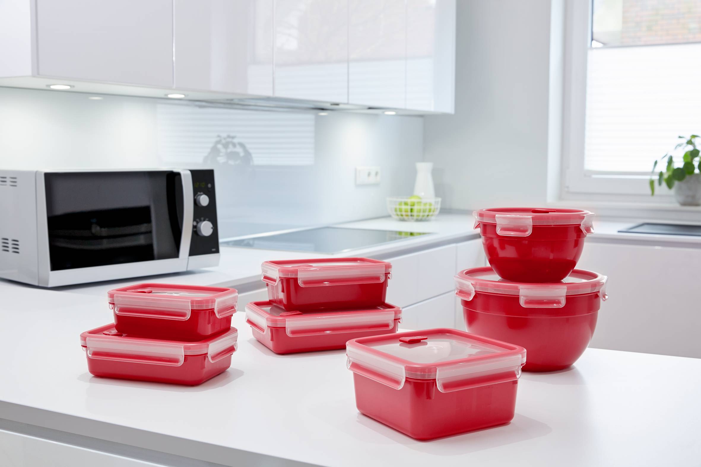 MASTERSEAL MICRO Rouge Boîte de conservation alimentaire 0,8 L