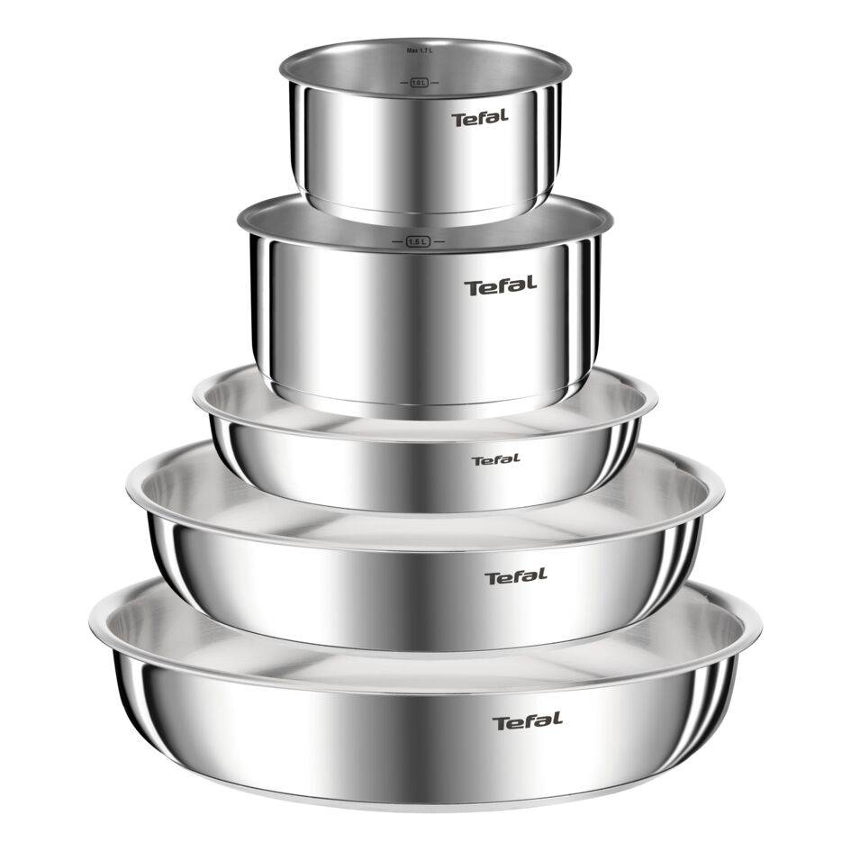 Ingenio Emotion, Inox, Batterie de cuisine 13 pièces, Induction