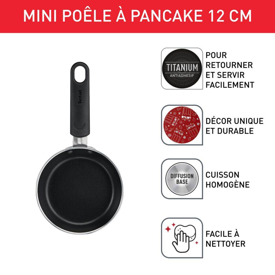 Tefal Bonne Maman Mini-poêle à pancakes 12 cm