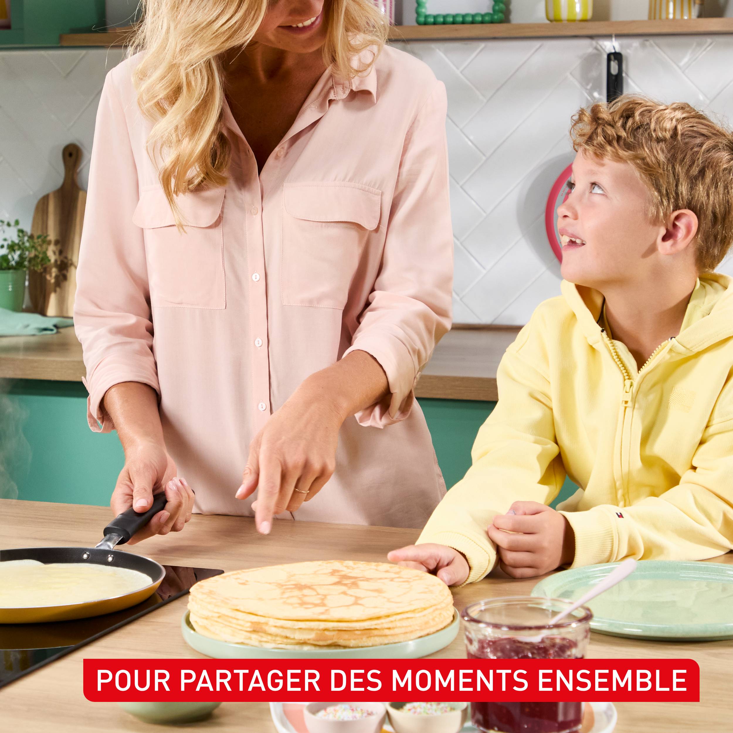 Chandeleur&nbsp;2026, Poêle à crêpes 25&nbsp;cm, Décoration spéciale, Revêtement antiadhésif