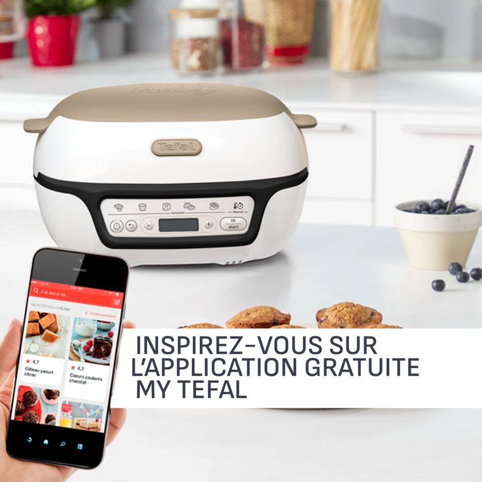 Cake Factory Chocolat, Machine à gâteaux, 5 programmes, mode manuel, moules muffins