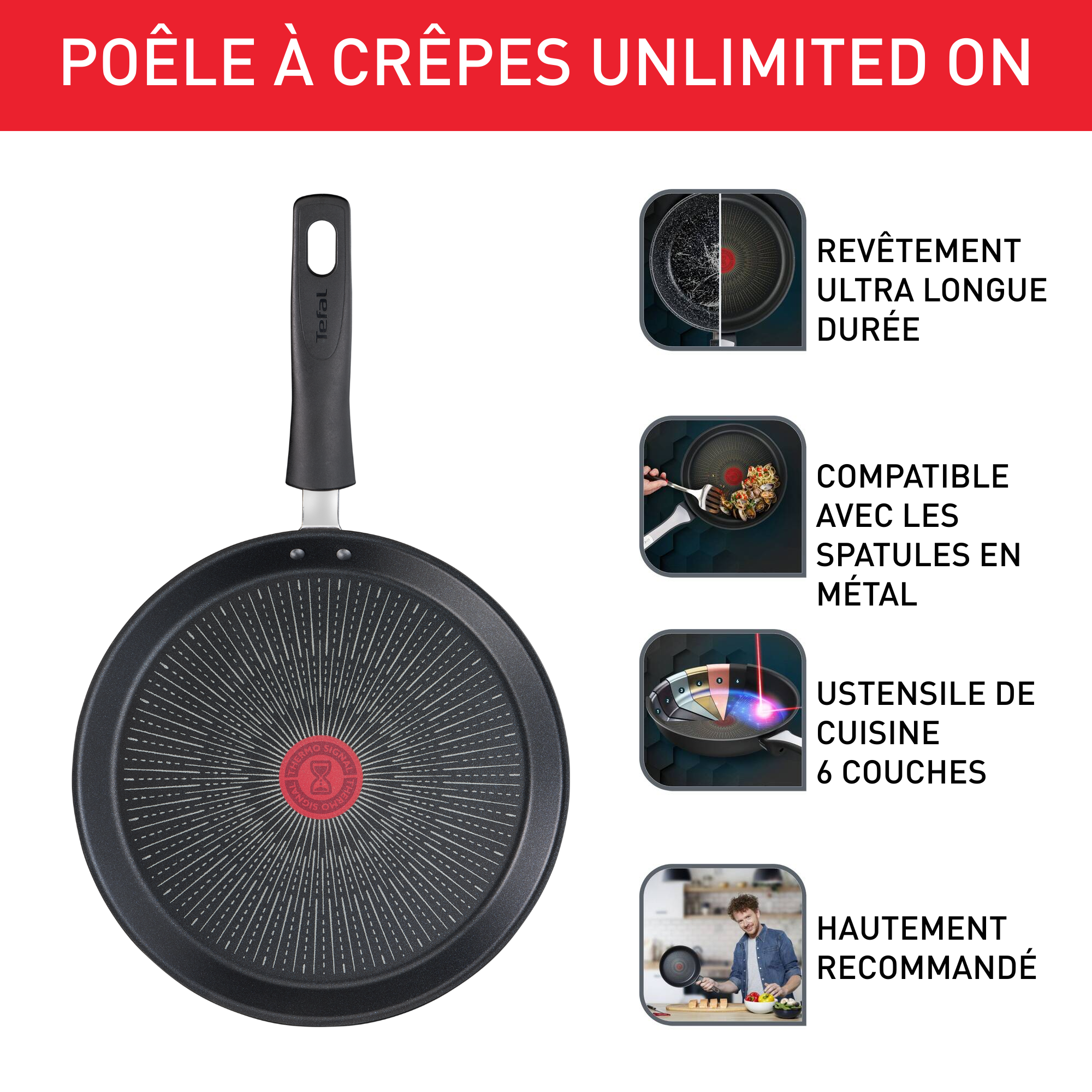 Unlimited on poêle à crêpe  28cm