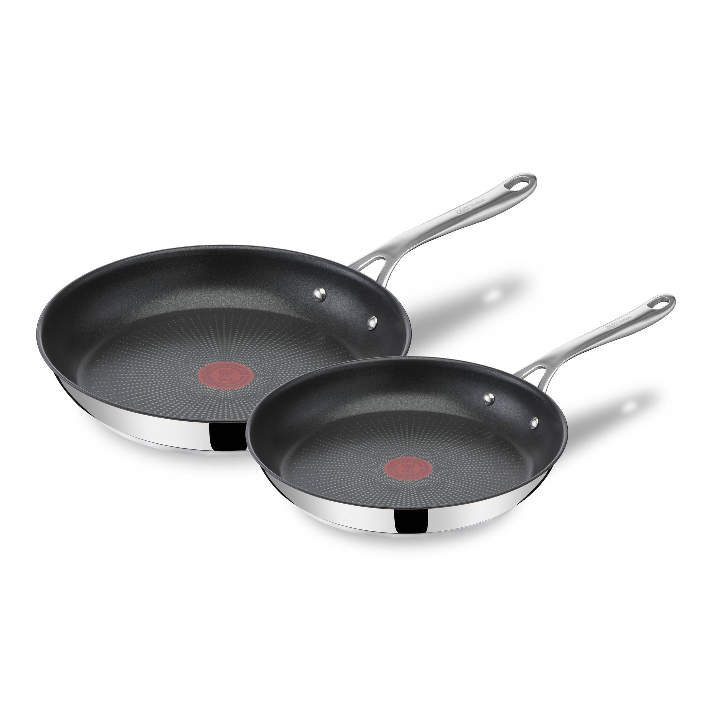JAMIE OLIVER COOK'S DIRECT Inox Set 2 poêles 24/28 cm