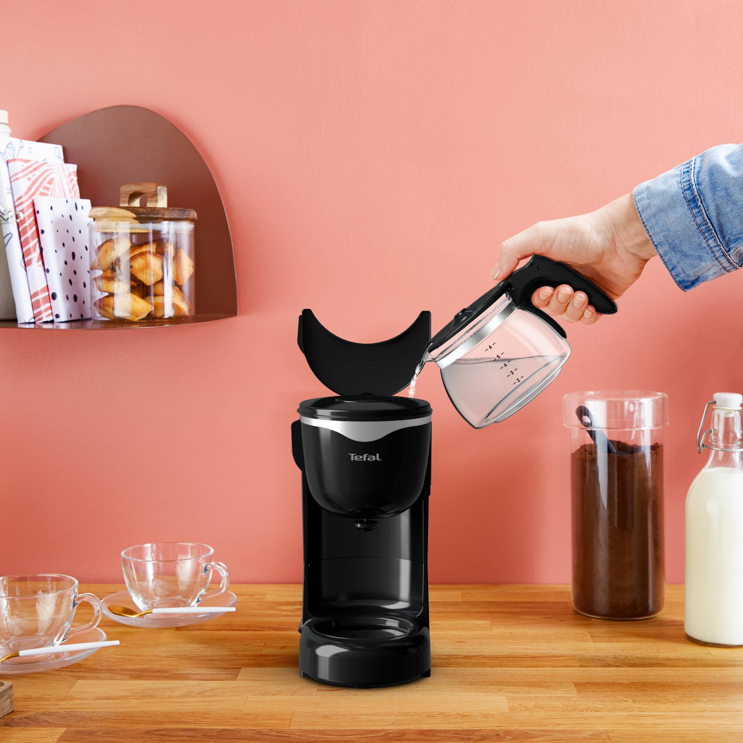 Compact noir 6 tasses