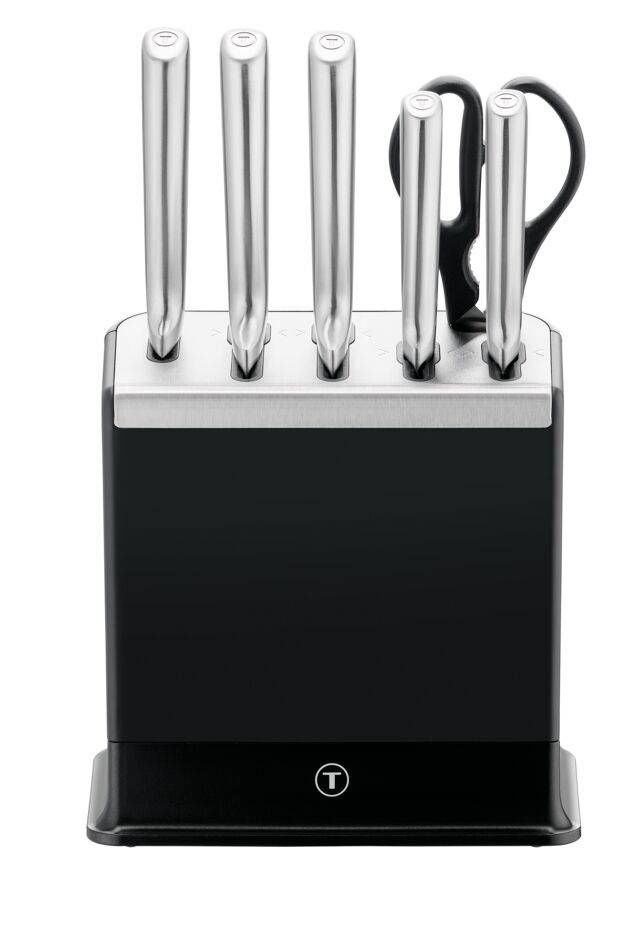 EverSharp, Set de couteaux 6&nbsp;pièces en acier inoxydable et bloc avec affûteur