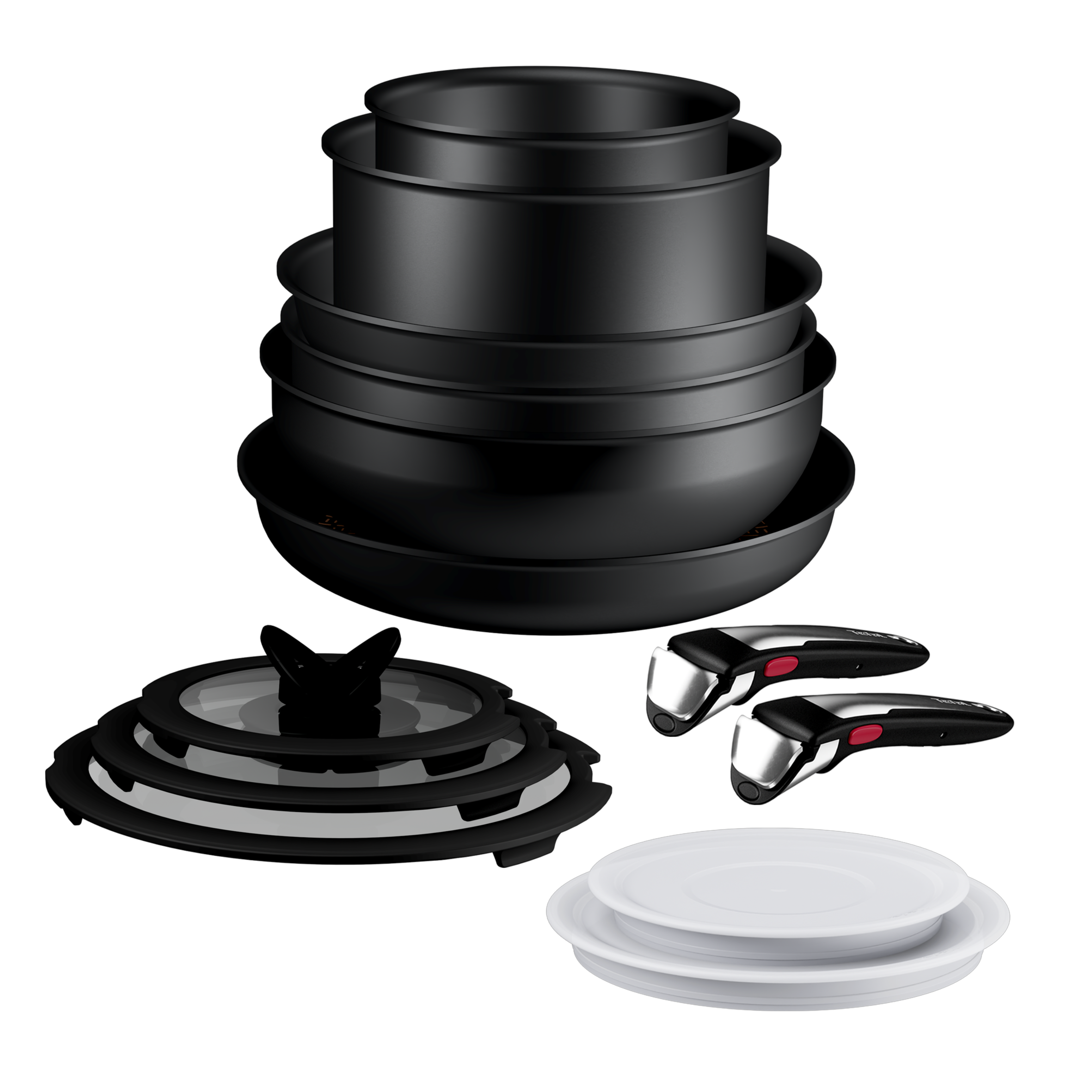 Ingenio Excellence+, Batterie de cuisine 13&nbsp;pièces, Empilable, Revêtement antiadhésif