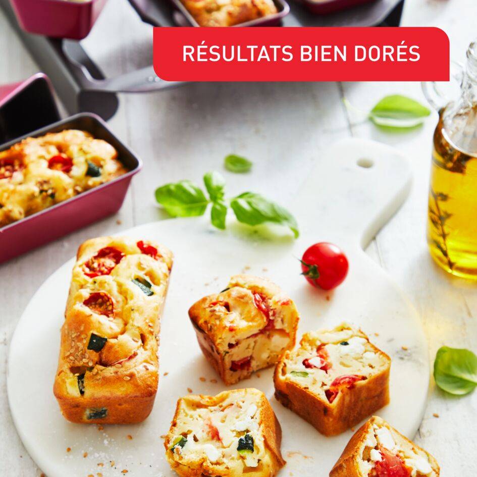 Creabake 2 moules à cakes longs 12,5x6,5cm