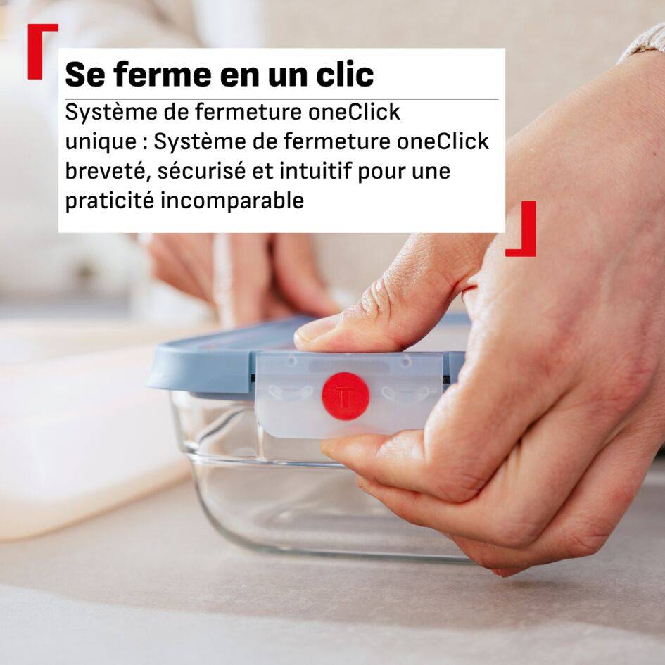 ONECLICK GLASS, KIT DE BOÎTES DE CONSERVATION