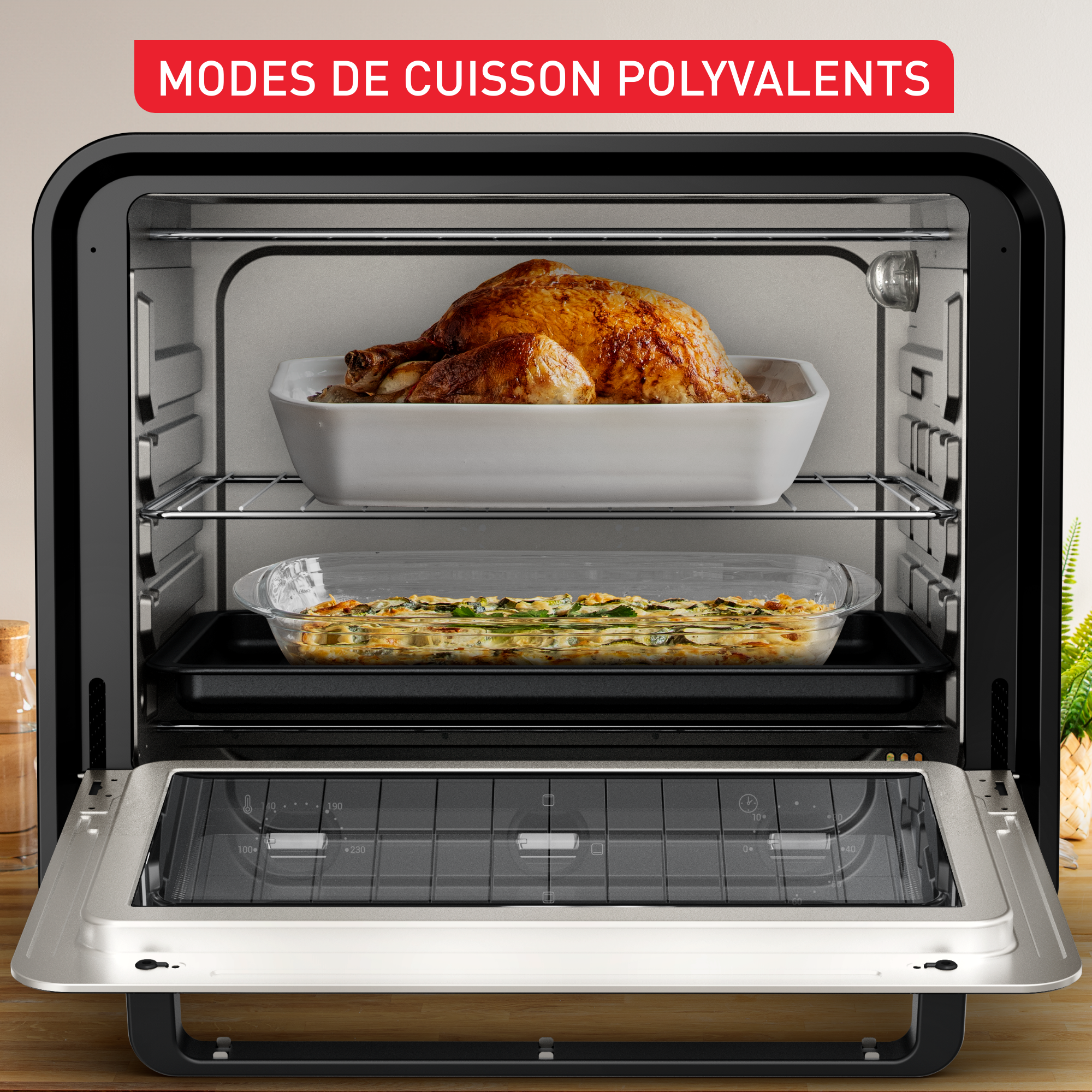 Four traditionnel XL Cook, 39 L, 3 modes de cuisson