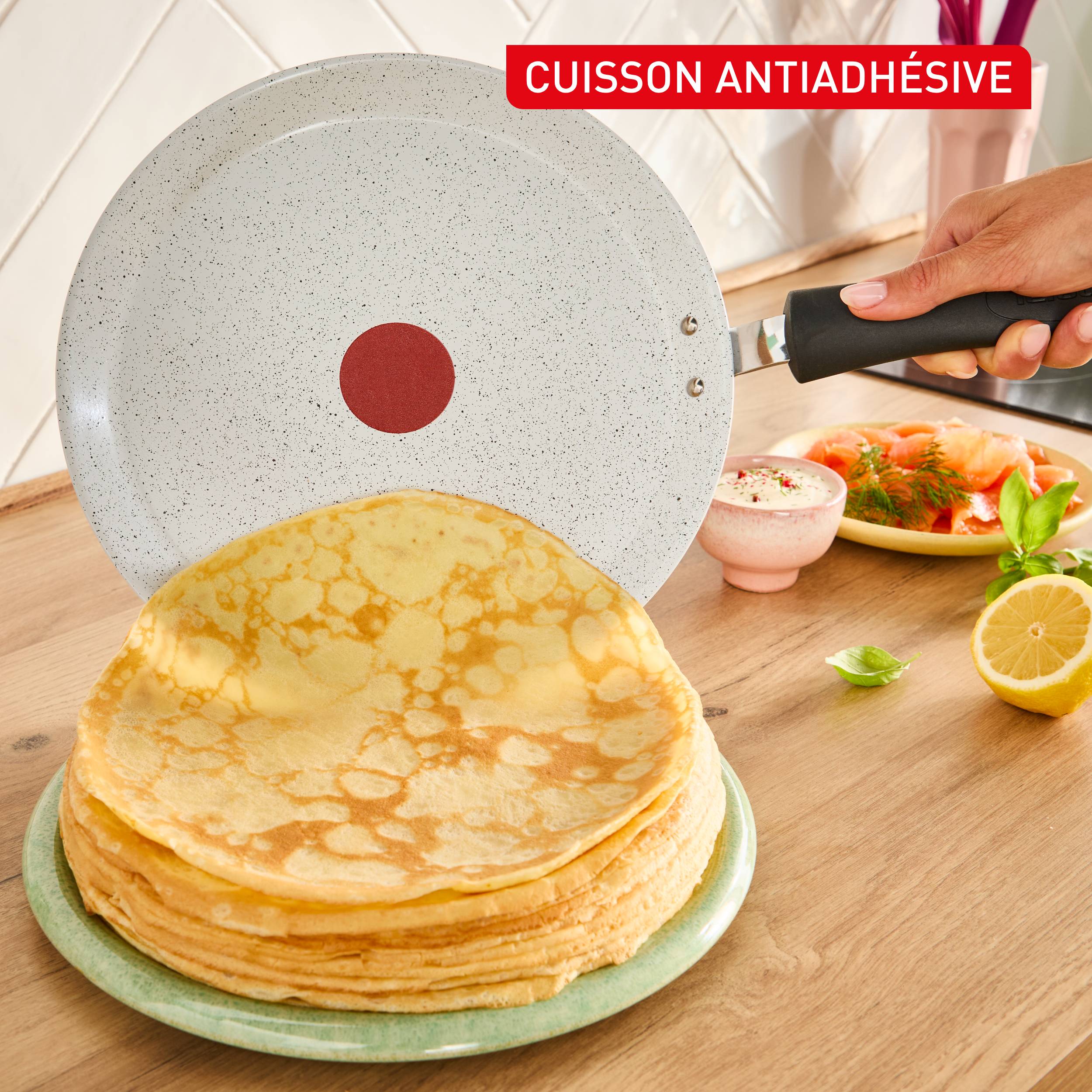 Chandeleur&nbsp;2026, Poêle à crêpes 28&nbsp;cm, Revêtement antiadhésif en céramique
