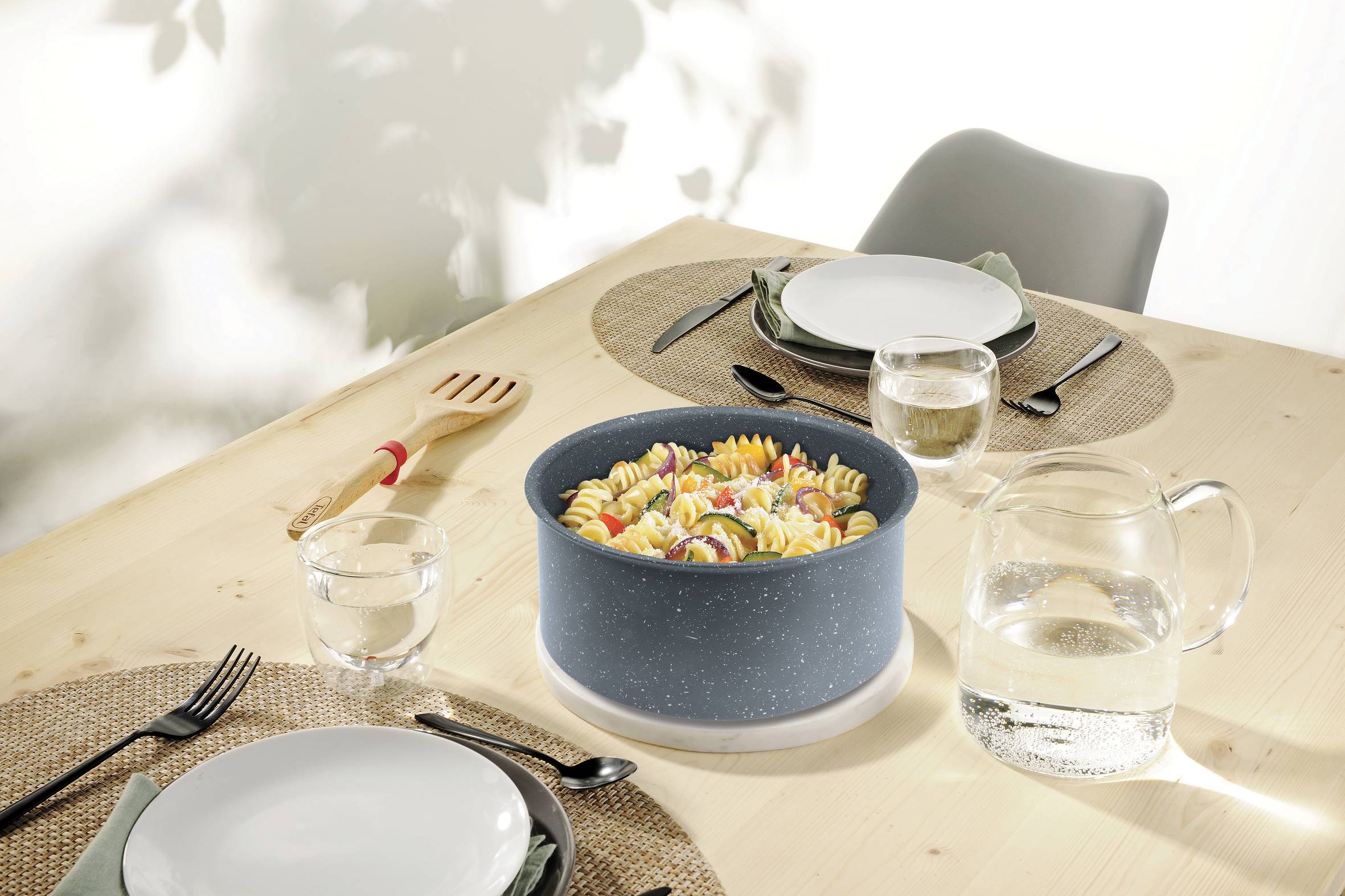Casserole 18 cm INGENIO HARMONY GRIS MOUCHETÉ - INDUCTION 
