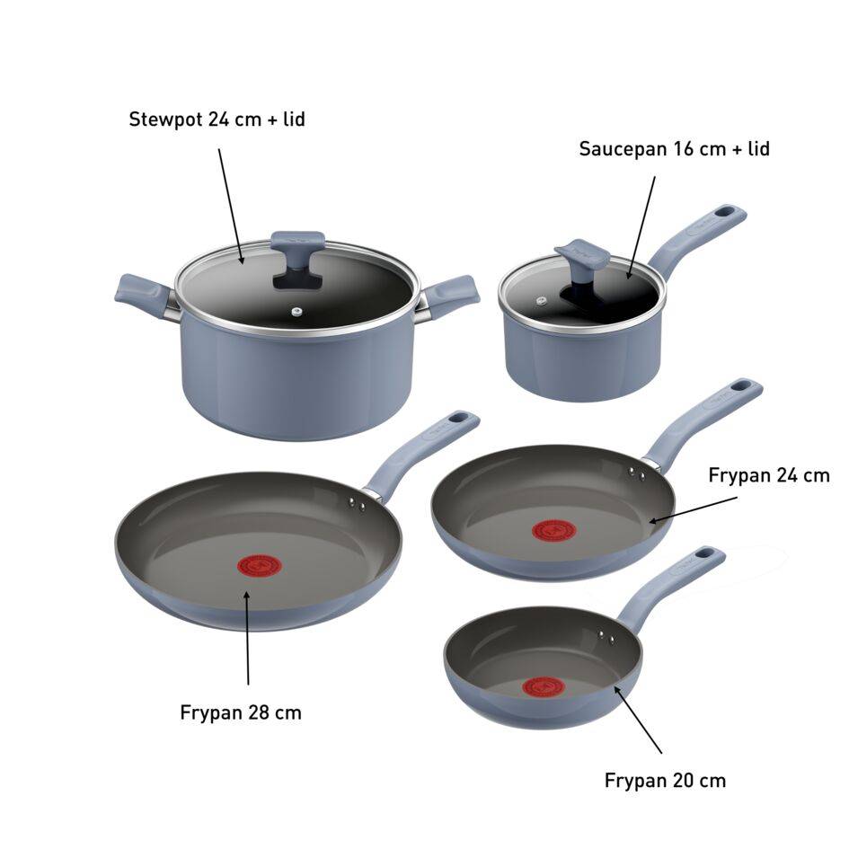 CERA COLOR, Batterie de cuisine 7pc, CERAM