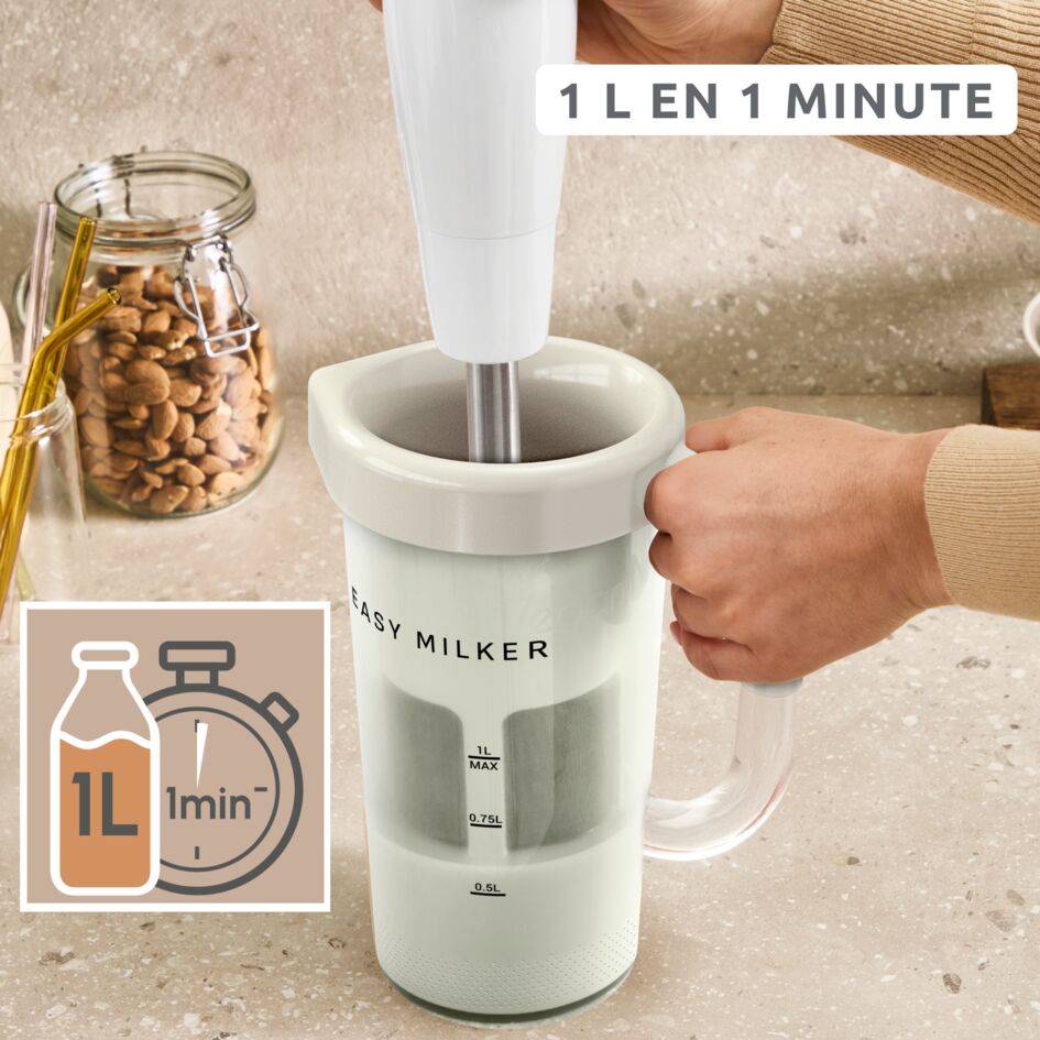 Easy Milker, Préparateur de lait végétal, Rapide et facile, Résultats personnalisables