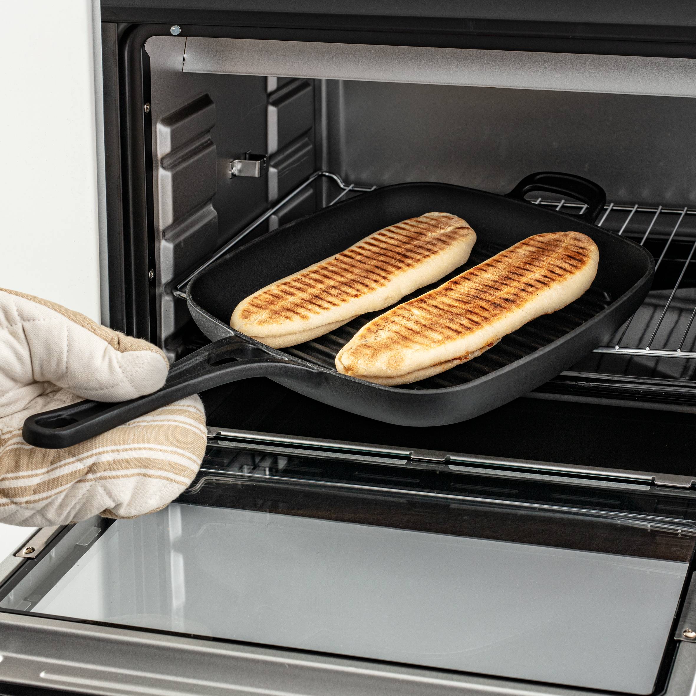 Jamie Oliver premium fonte d'acier poêle grill 25 x 25cm