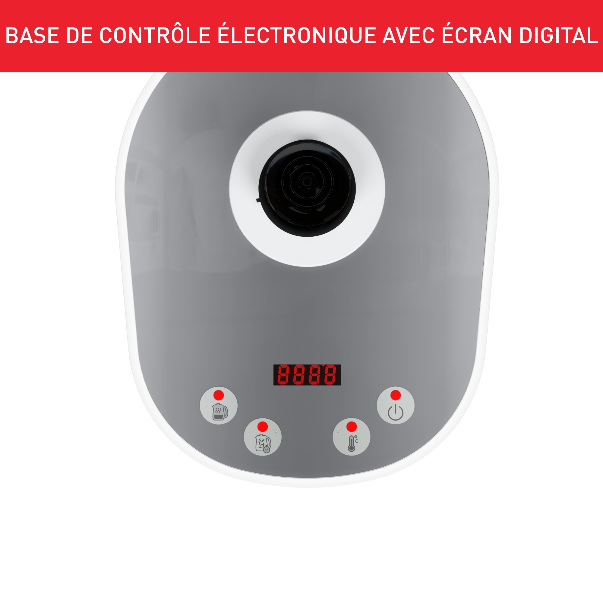 Tastea, Théière électrique en verre, 1.5 L, 8 réglages, Contrôle de la température