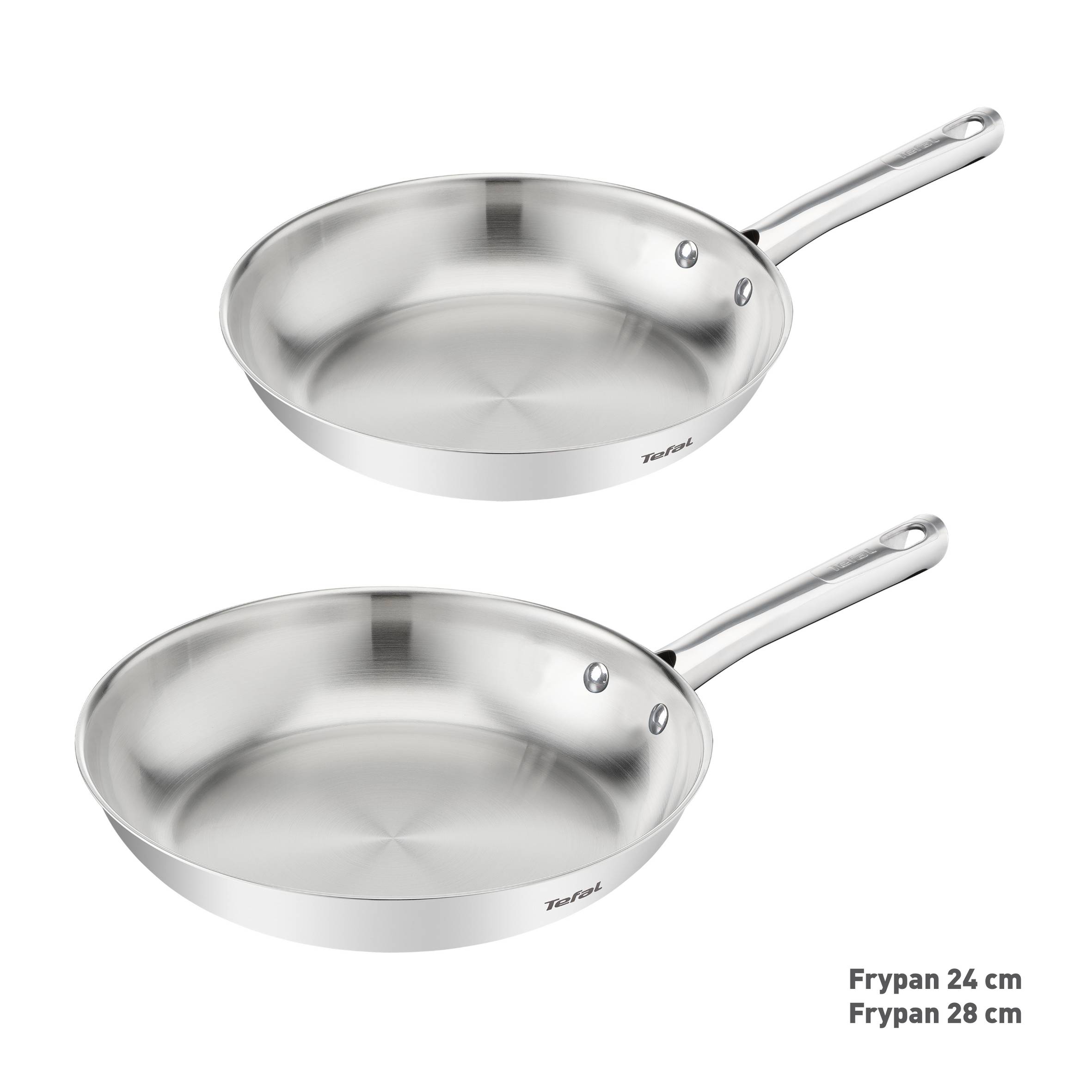 Duetto On, Inox, Poêles 24/28 cm, Induction