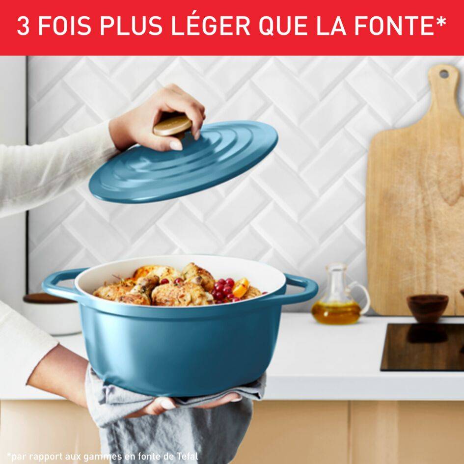 AIR SOFT LIGHT, Cocotte légère 24 cm, Facile à nettoyer