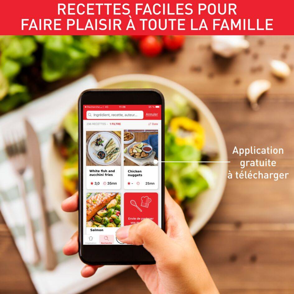 Easy Fry & Grill XXL, Air fryer mono tiroir, 6L, Jusqu'à 8 personnes