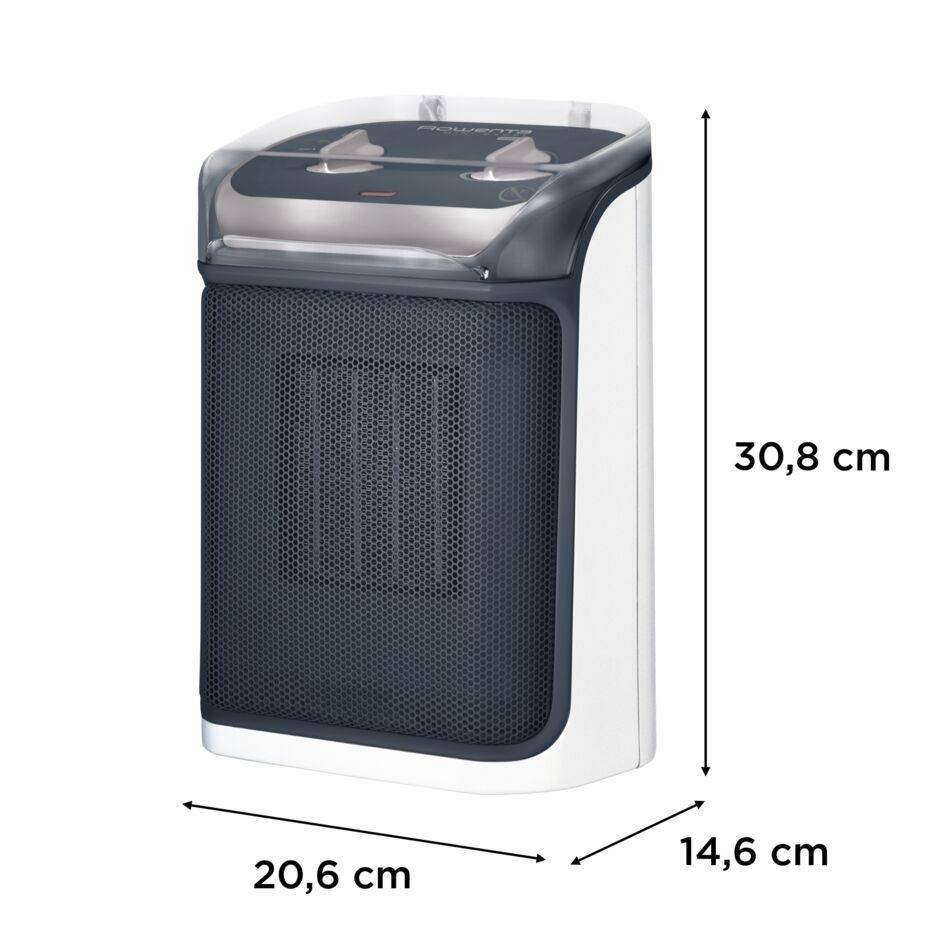 Mini Excel Aqua, Chauffage d'appoint Céramique, Salle de bain, mode ECO, 1000W/2000W