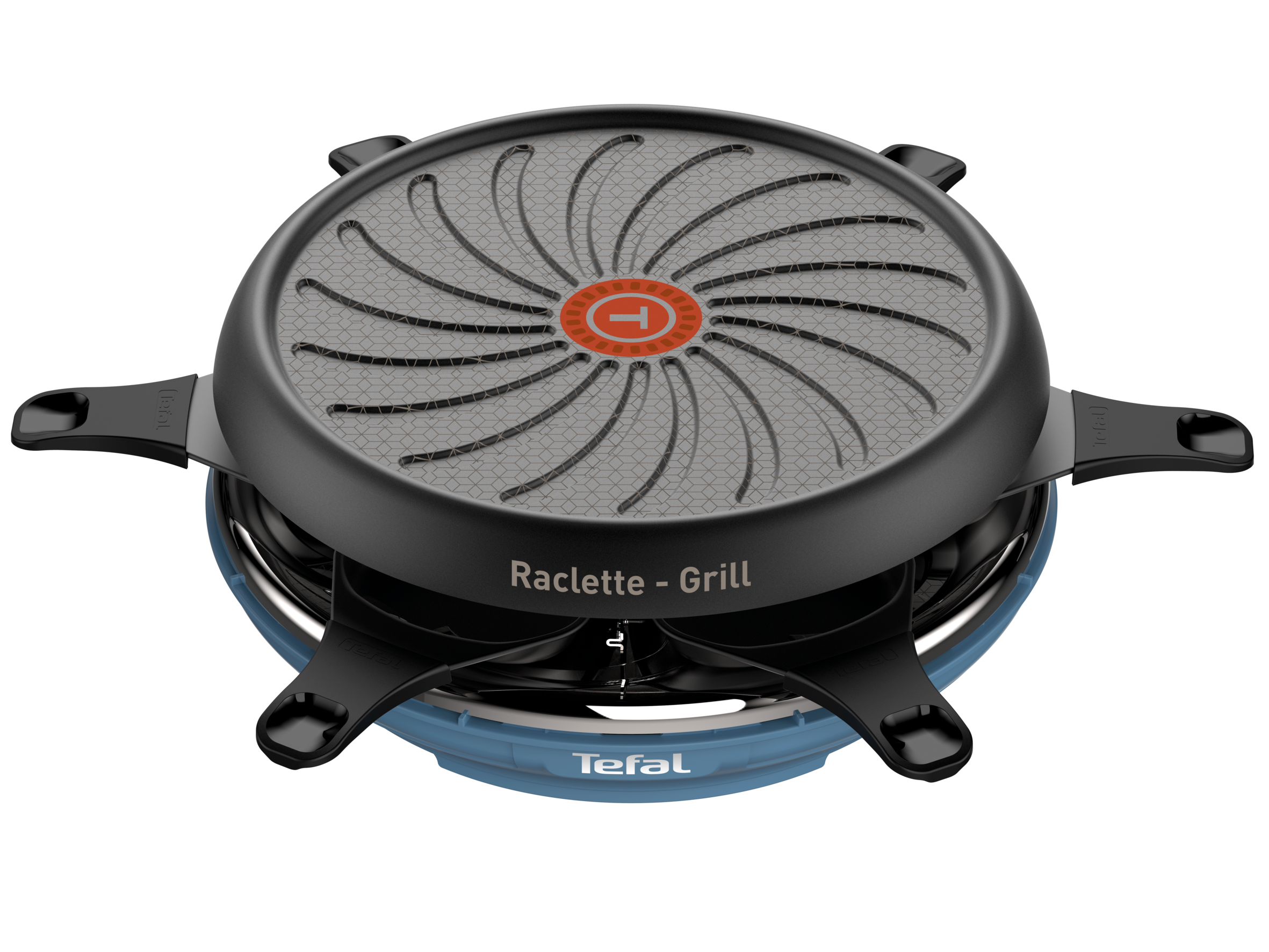 Raclette Colormania plaque gril bleu acier