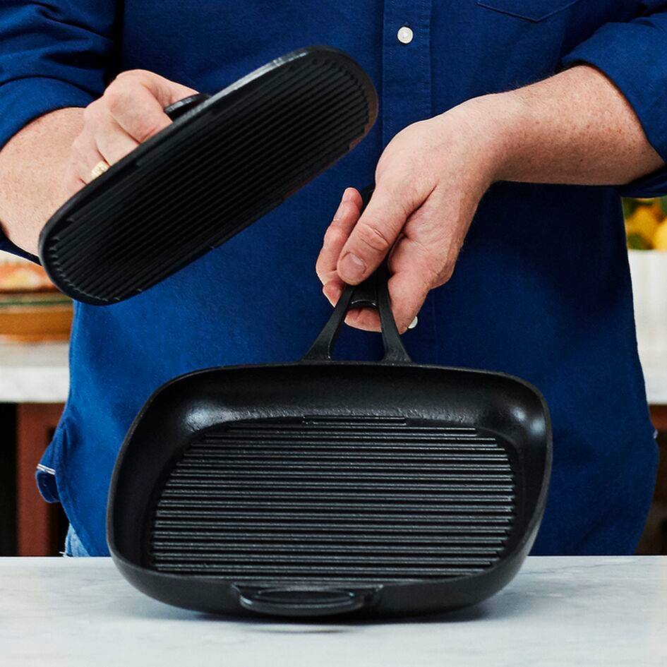 Jamie Oliver premium fonte d'acier grill presse 22cm