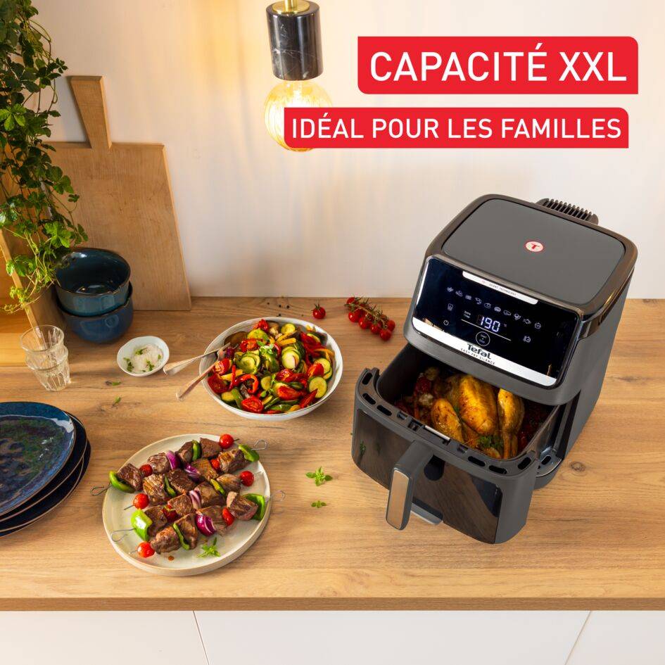 Easy Fry Silence 7&nbsp;L, Le air fryer XXL le plus silencieux avec façade amovible