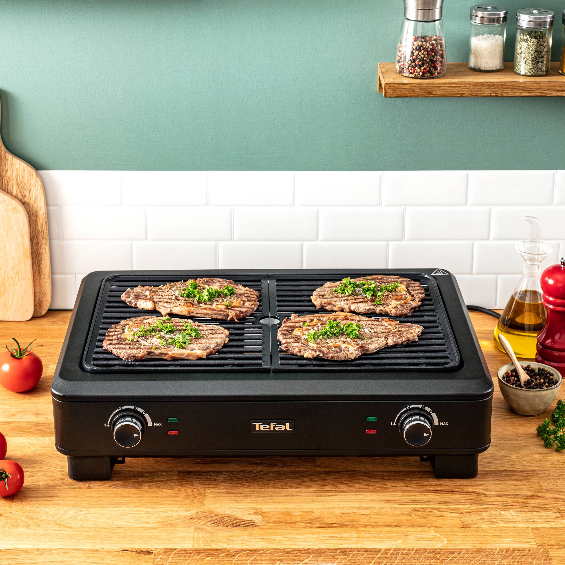 Barbecue d'intérieur à fumée réduite