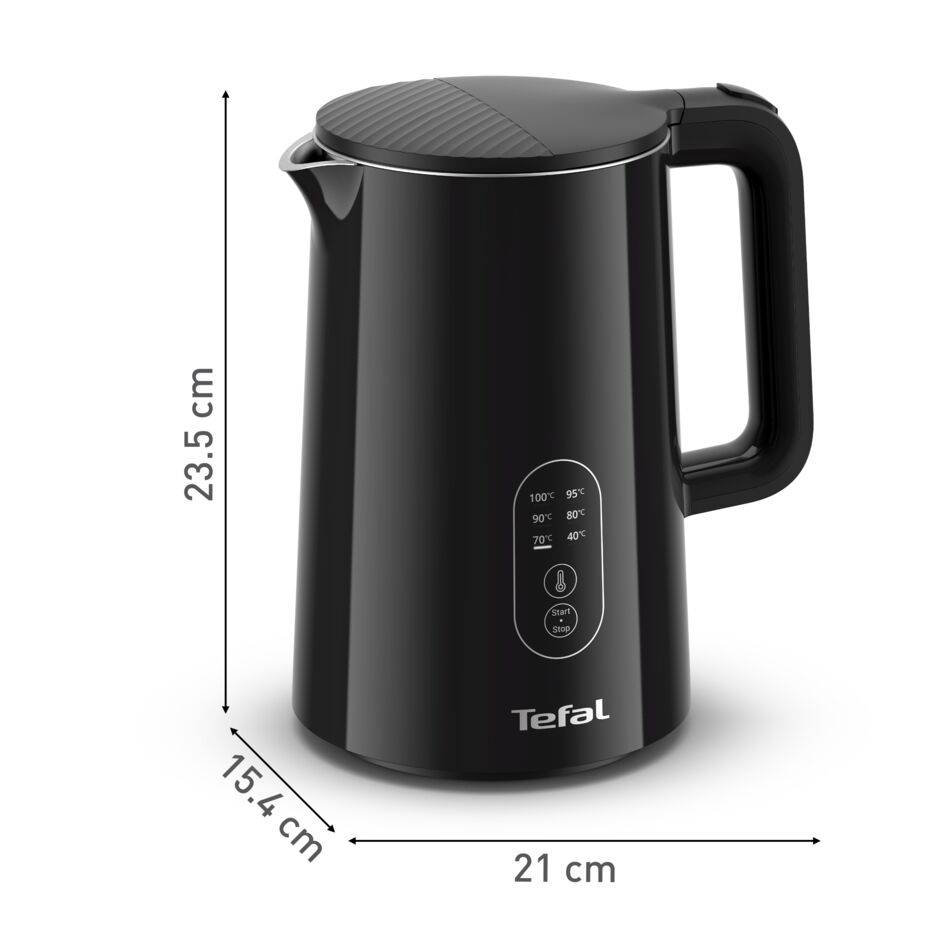 Thermo Protect Control, Bouilloire électrique, Acier inoxydable, 1,5&nbsp;L