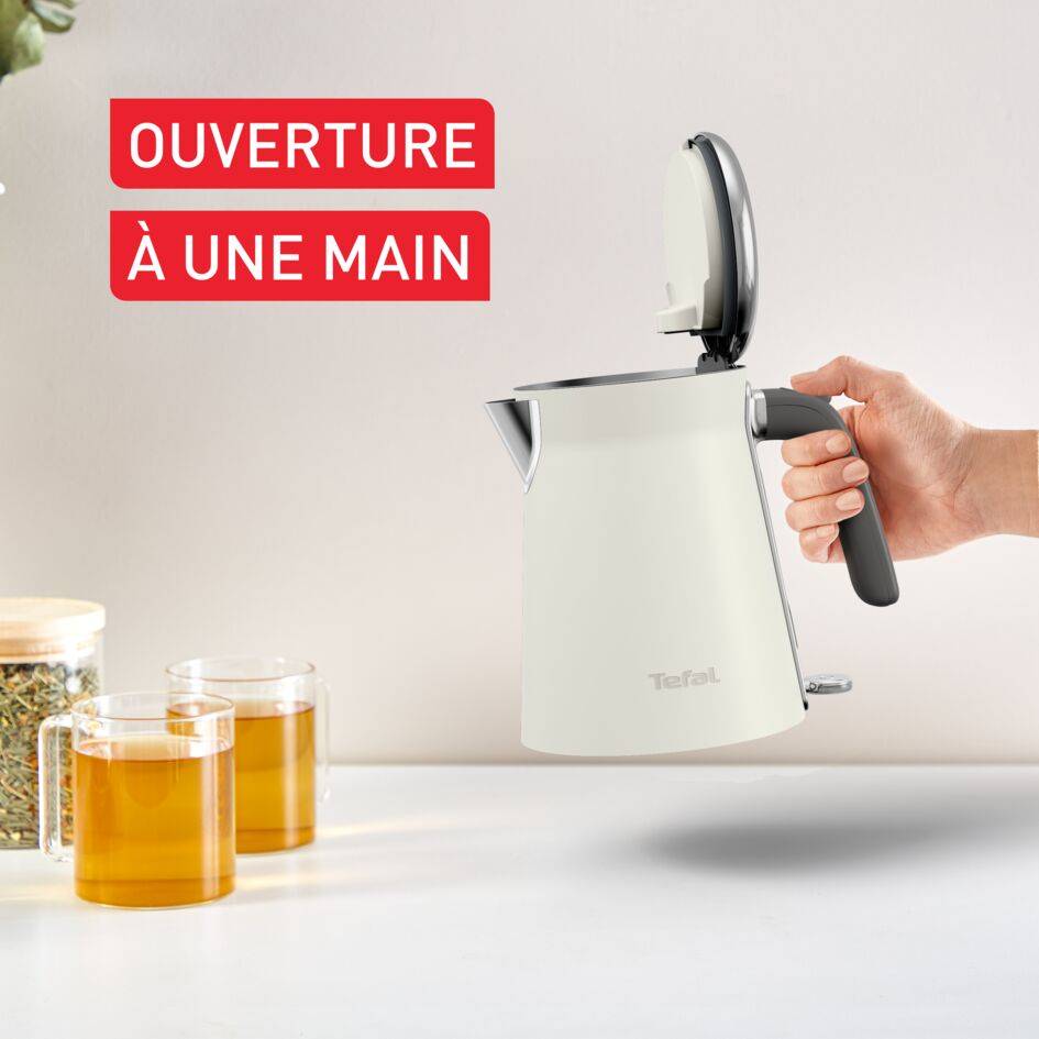 Collection, Bouilloire électrique inox, 1.7 L, Chauffe rapide, Arrêt automatique