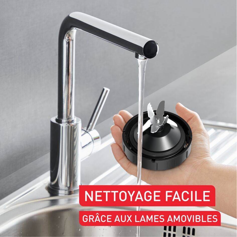 Blendforce, Blender, Bol verre 1,75L, 2 vitesses, 6 lames, 800W