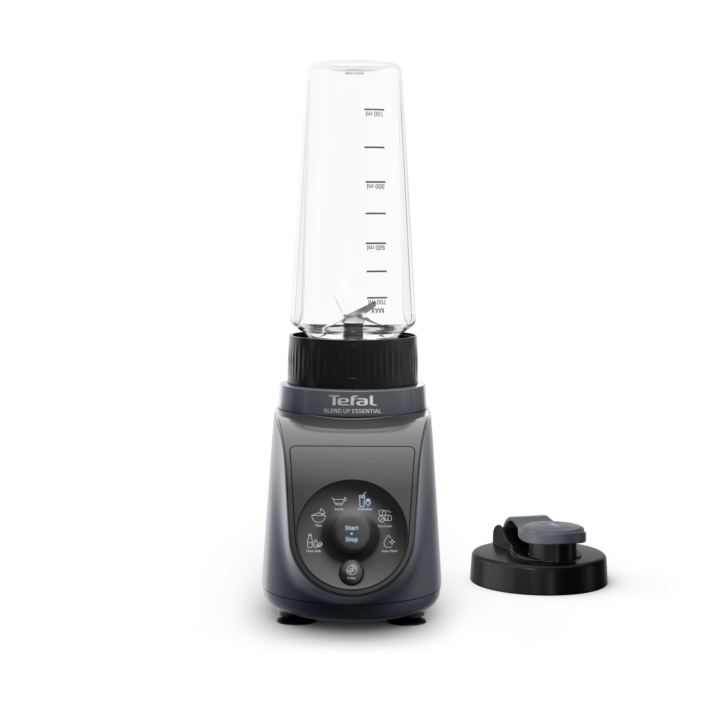 Blend Up Essential, Mini blender, 800 W, 6 programmes automatiques, 2 gourdes