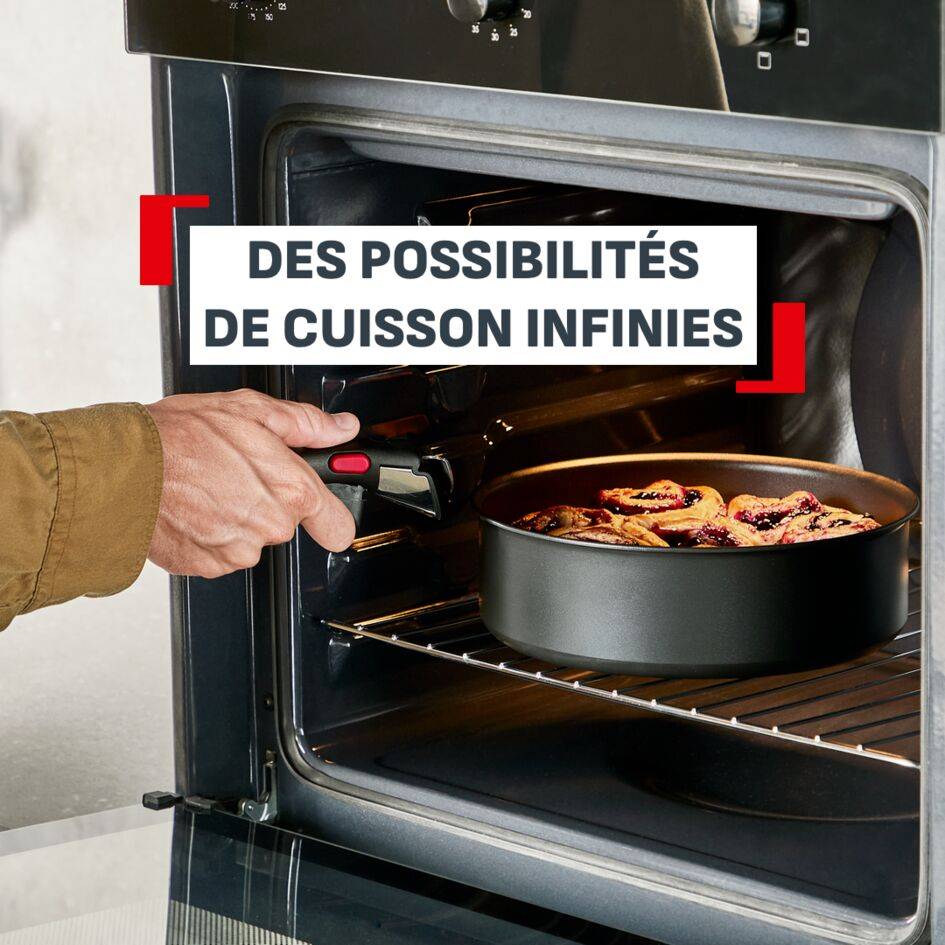 Ingenio Excellence + Fusion, Sauteuse manche amovible, Antiadhésif, Induction, 24cm