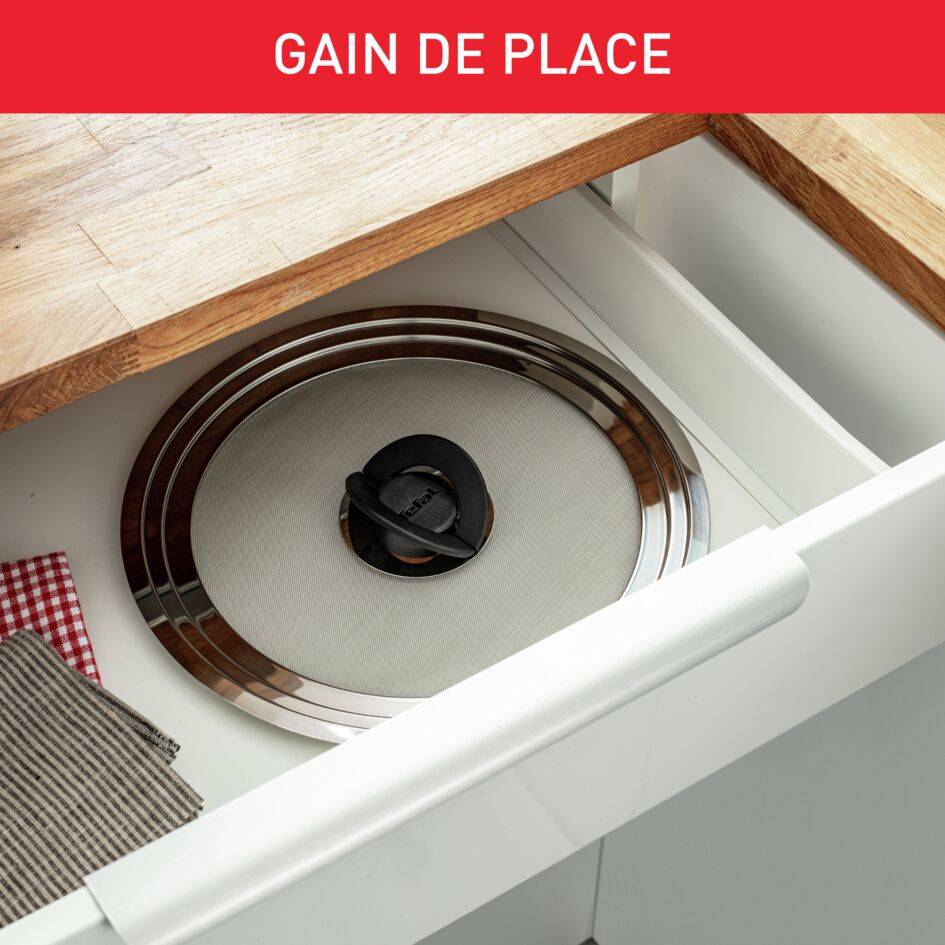 INGENIO couvercle anti-projection inox 24-30cm