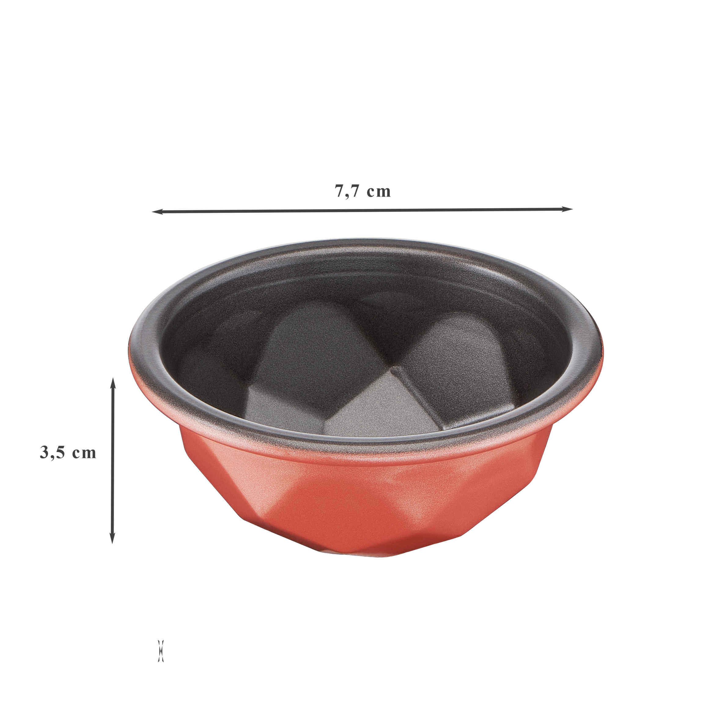 Creabake 3 moules à facettes 7,7cm