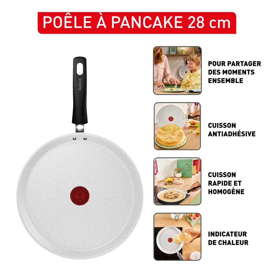 Poêle à crêpes, Céramique, Induction, 28cm
