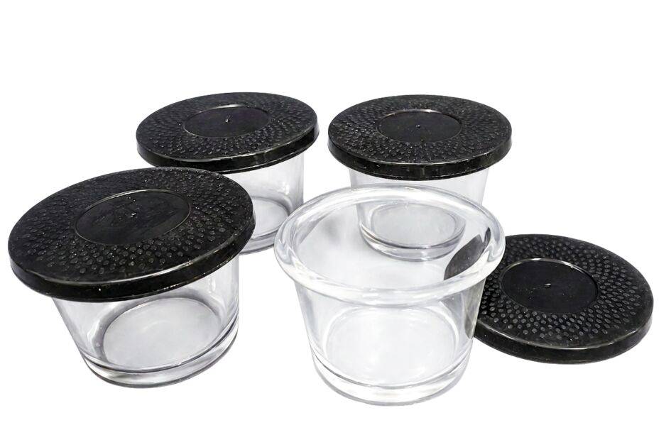 Set de 4 verrines en verre 125 ml X1100003
