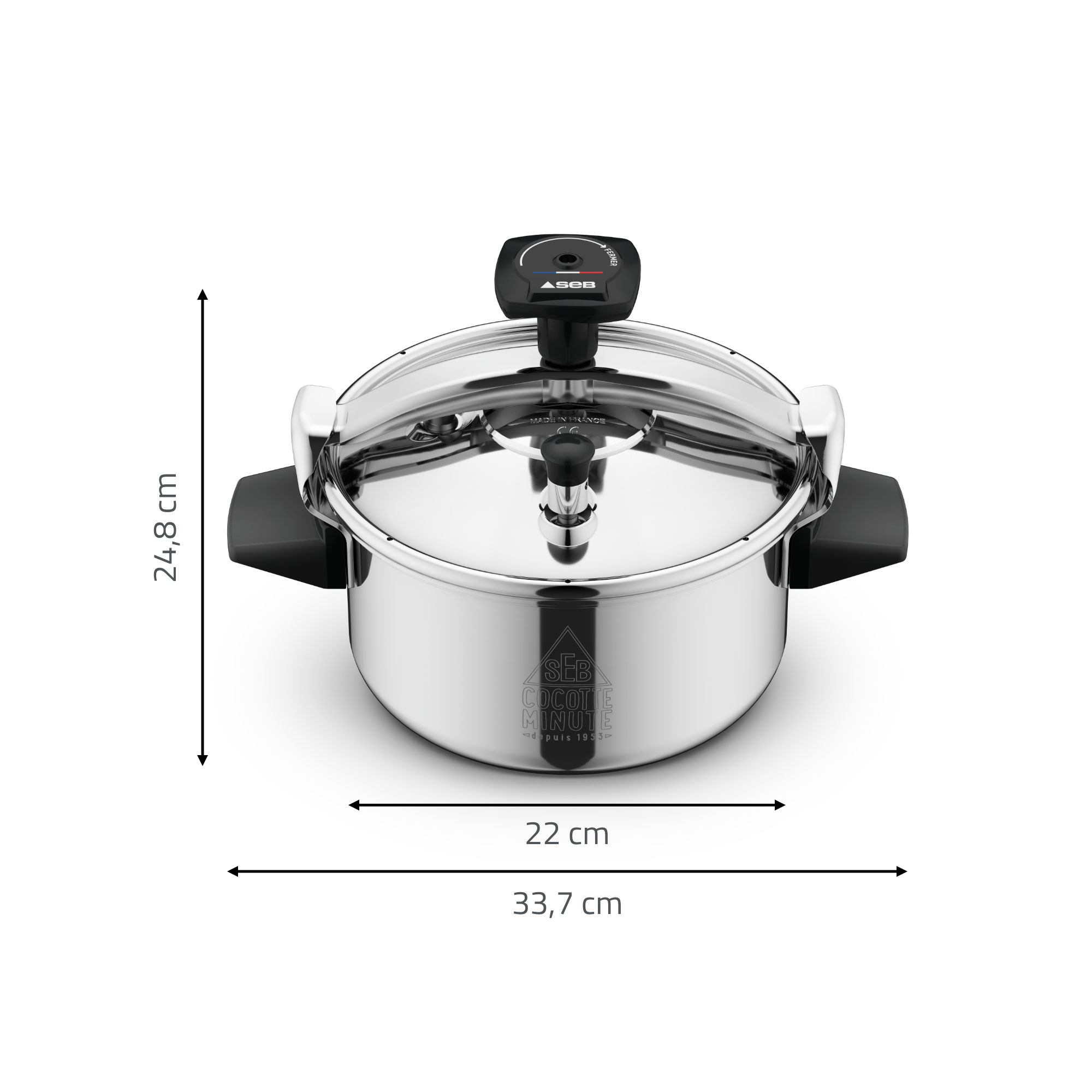 Authentique Eco, Cocotte-Minute® 4.5L, Cuisson rapide, Cuisine saine, Fabriqué en France