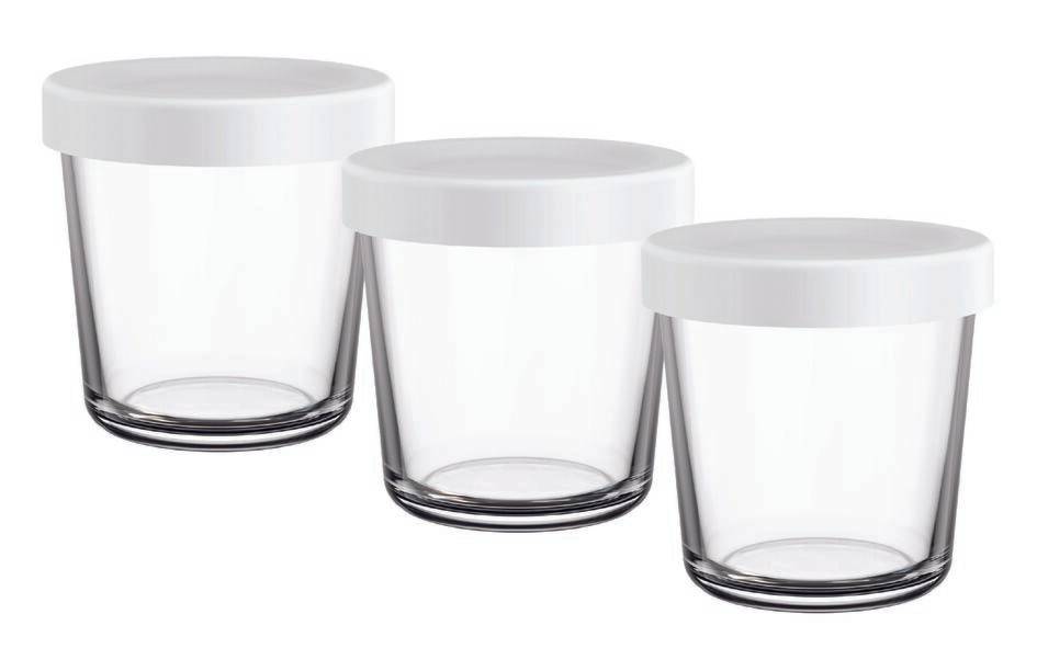 3 pots en verre XA633110 pour Cake Factory