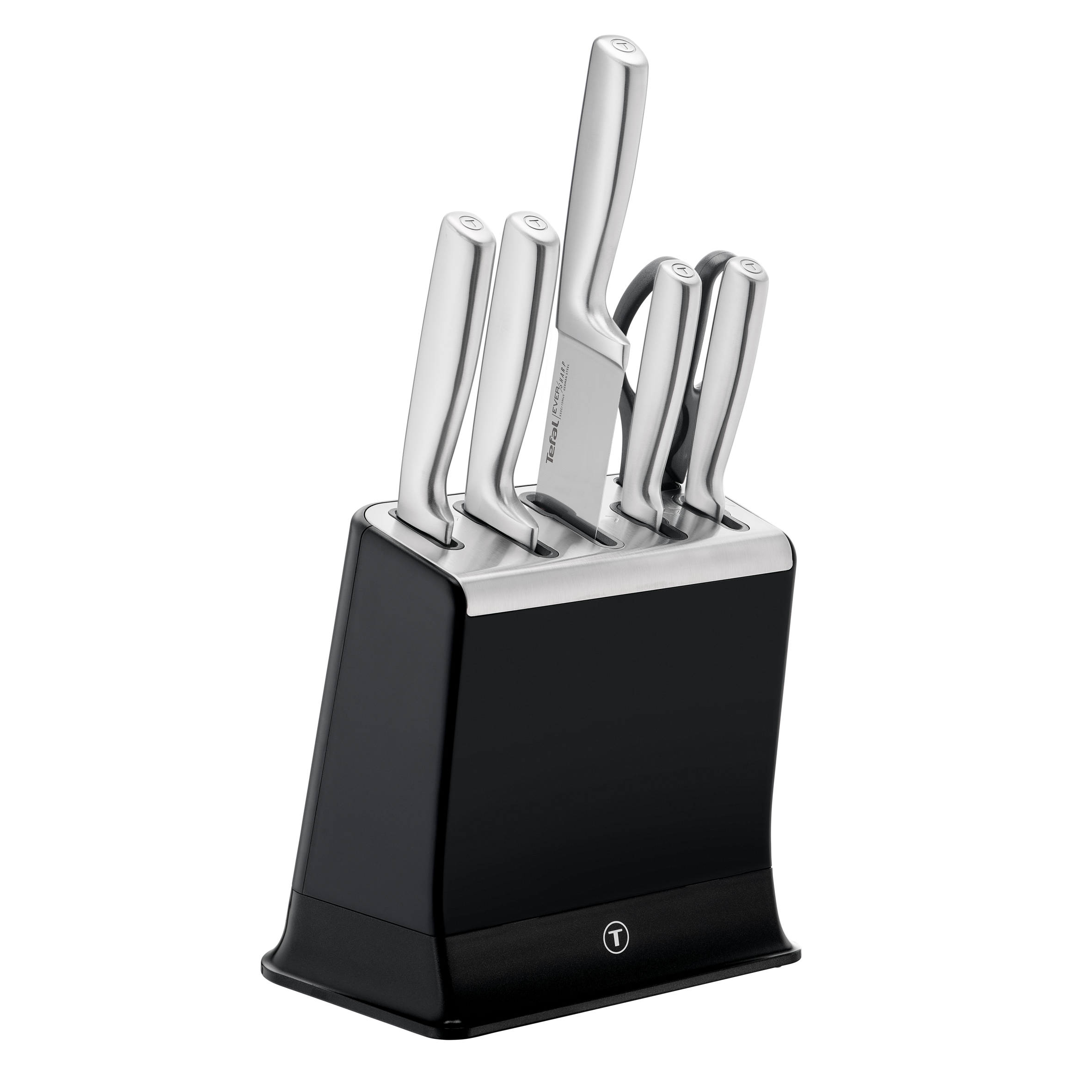 EverSharp, Set de couteaux 6&nbsp;pièces en acier inoxydable et bloc avec affûteur